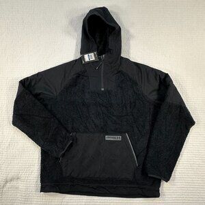 Under Armour Black Mission Boucle Anorak Jacket Mens Size XL